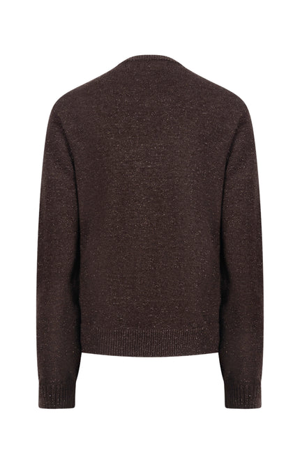 Trui Merel Lurex Chocolate NKF03088