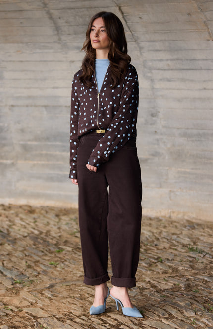 Broek Petra Chocolate NKF09097