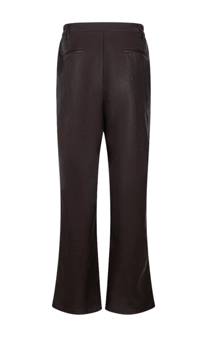 Broek Beverly PU Chocolate NKF09101