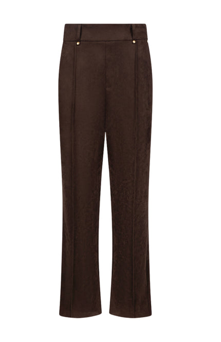 Broek Jill Suedine Chocolate NKF09121
