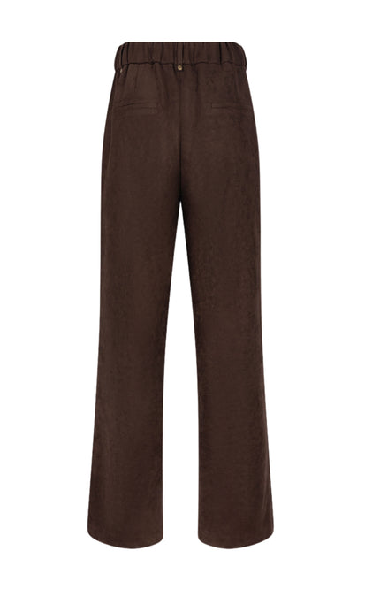 Broek Jill Suedine Chocolate NKF09121