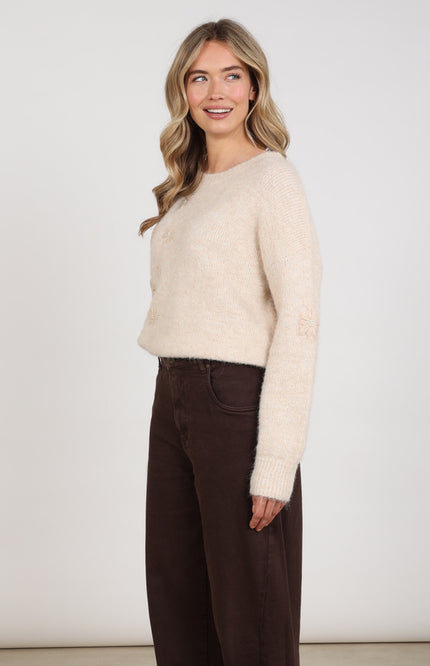 Trui Konstanza Flower Sand NKF03046