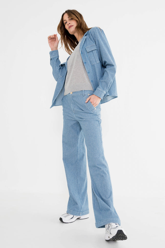 Broek Ducess Stripe Blue