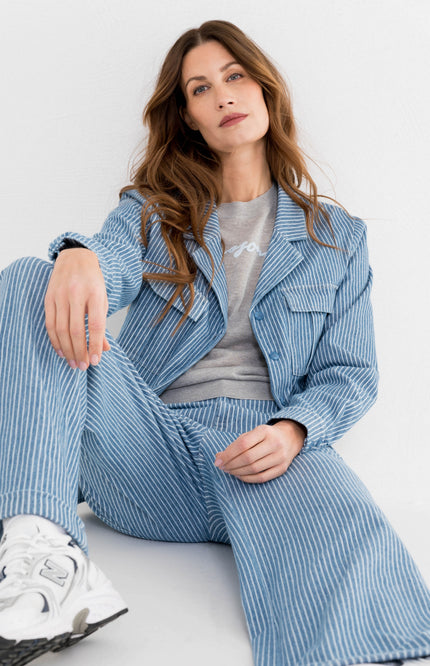 Broek Ducess Stripe Blue