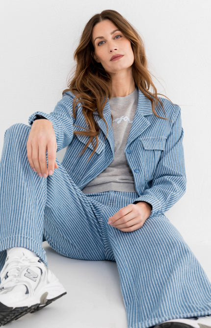 Jacket Vera Stripe Blue