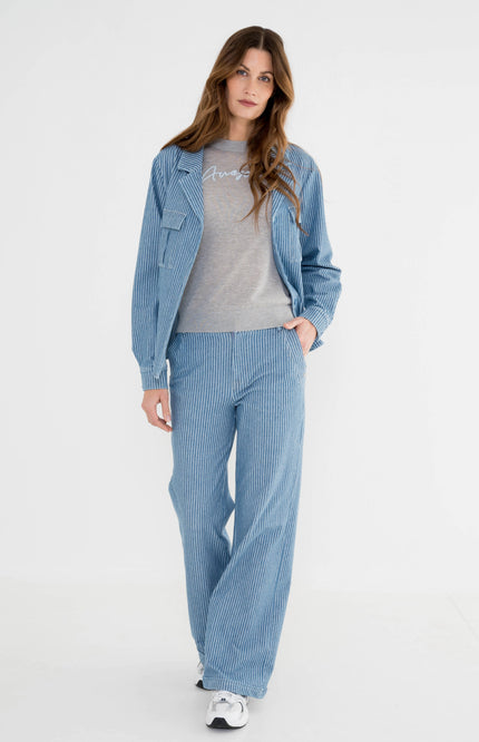 Jacket Vera Stripe Blue