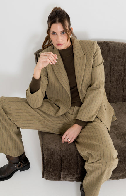 Blazer Rora Stripe Khaki
