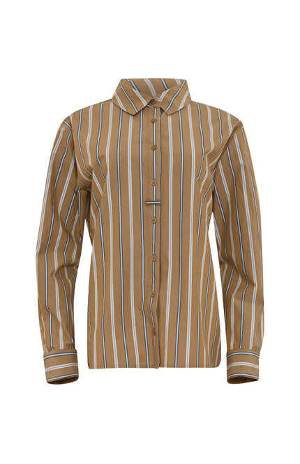 Blouse Vaigon Camel Stripe