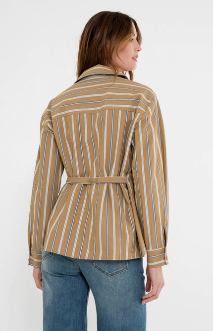 Blouse Vaigon Camel Stripe