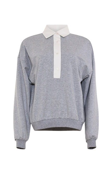 Top Vou Grey Melange