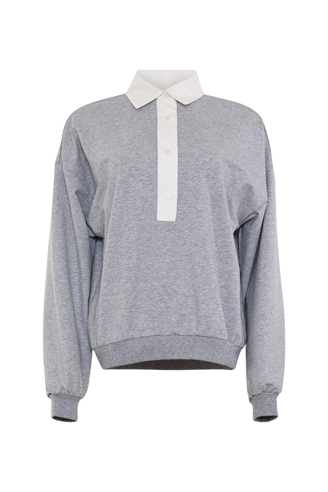 Top Vou Grey Melange