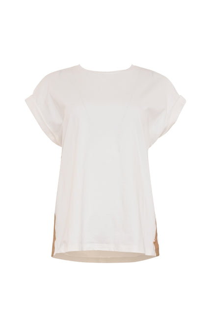 T-shirt Nana Offwhite Camel