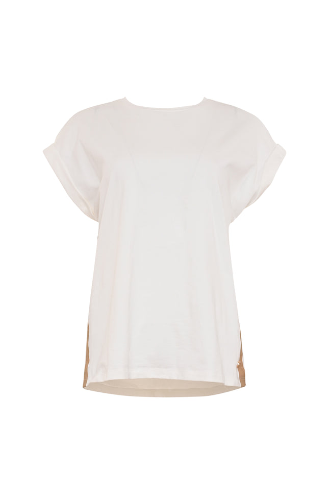 T-shirt Nana Offwhite Camel