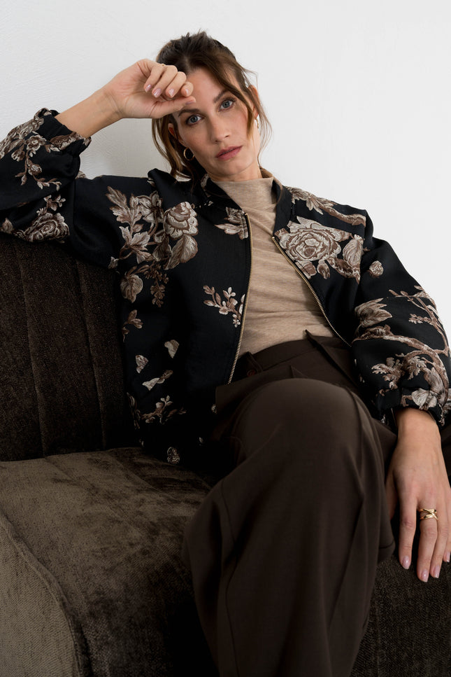 Bomber Paris Brown Leave