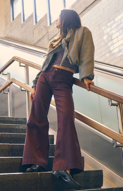 Broek Sharon Pocket Wonder Comfort Burgundy Red FW261281451 L32