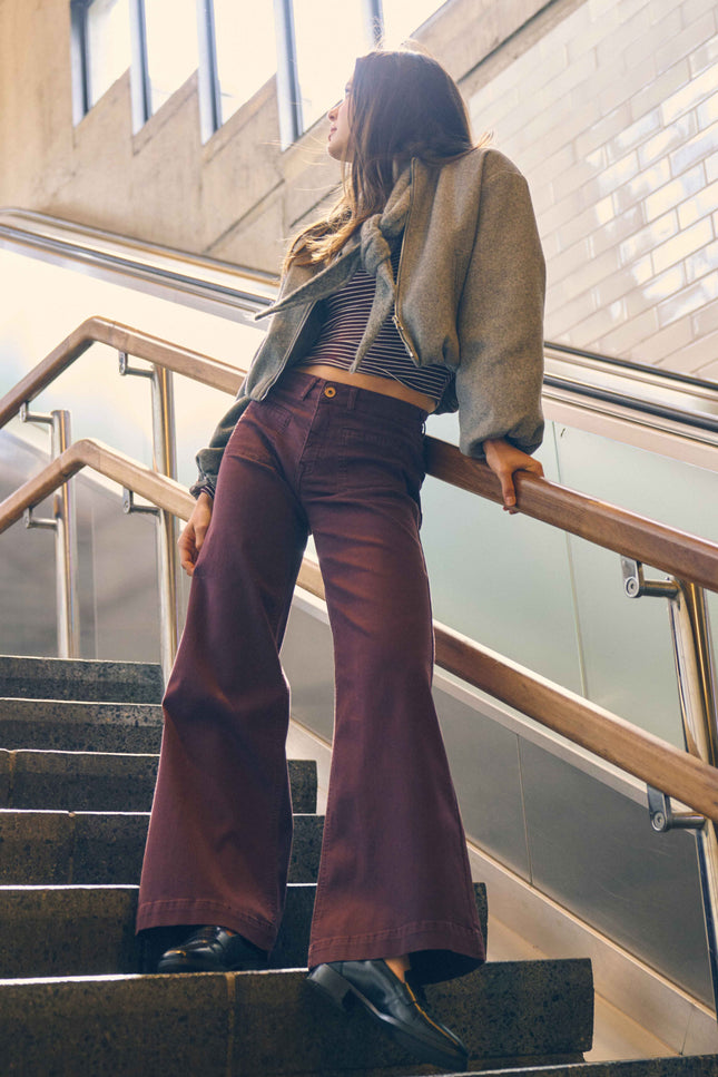 Broek Sharon Pocket Wonder Comfort Burgundy Red FW261281451 L32
