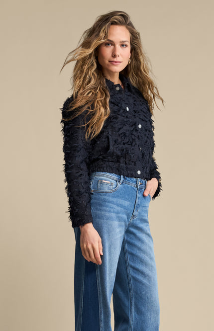 Bomber Fringes Navy SRB5064