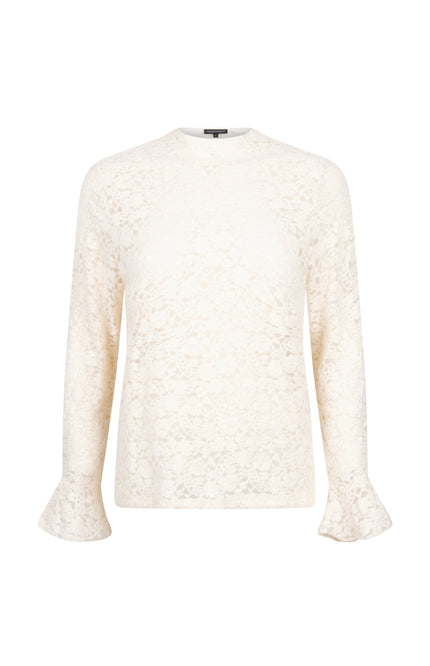 Top Flared Cuff Lace Snow C36-22-401