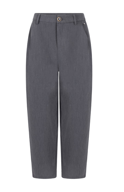 Broek Tailored Barrel Fit Graphite Melange C40-22-102