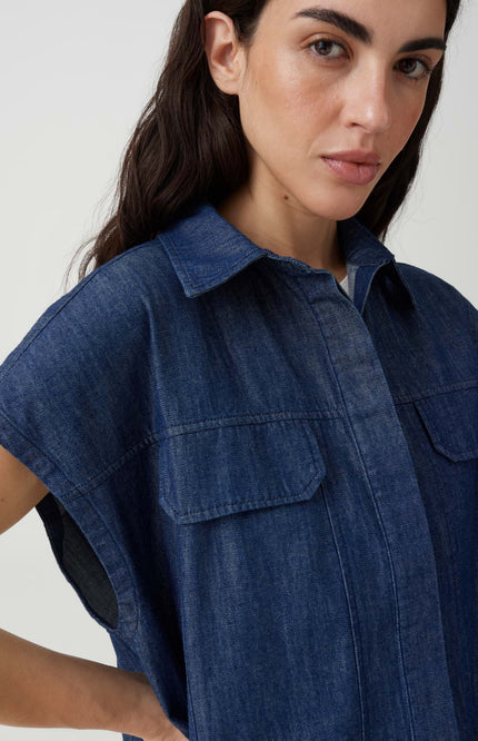 Blouse Fulisma Mid Oxford Blue