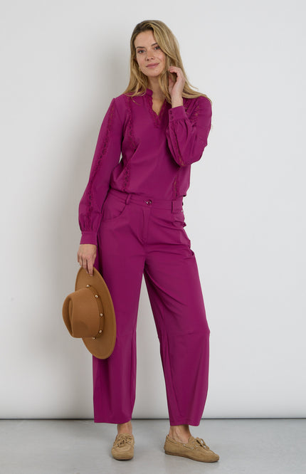 Travel Top Lace Magenta Purple 202776
