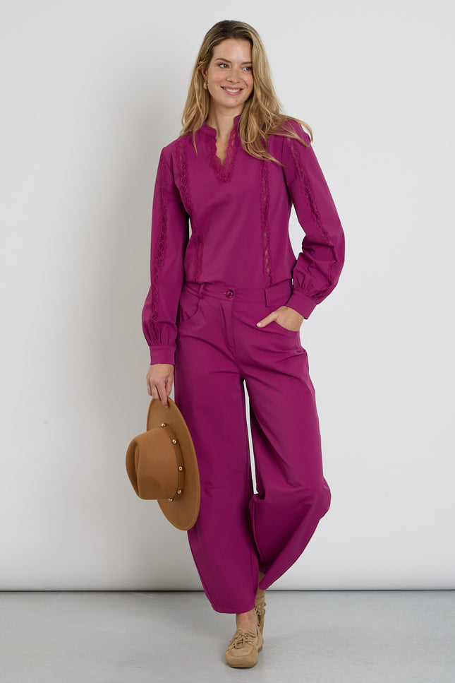 Heavy Travel Broek Balloon Magenta Purple 202798