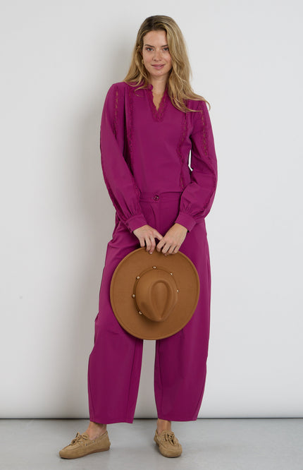 Heavy Travel Broek Balloon Magenta Purple 202798