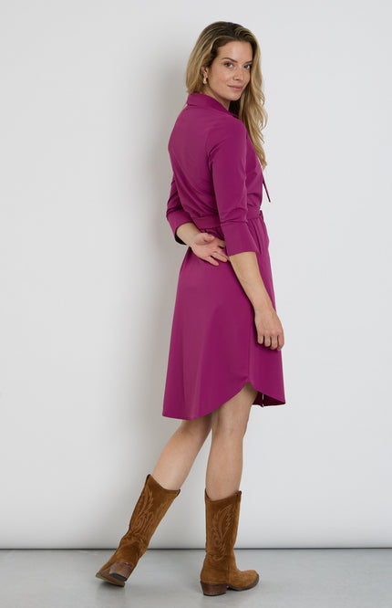 Travel Jurk Bow Magenta Purple 202708