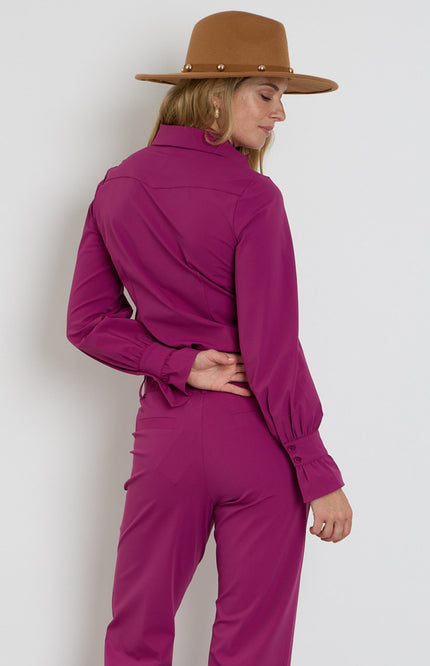 Travel Blouse Magenta Purple 202108