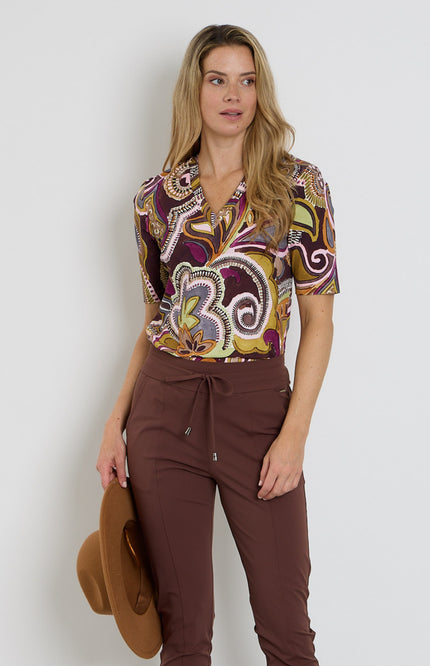 Travel Top Big Paisley Print Multicolour 202271