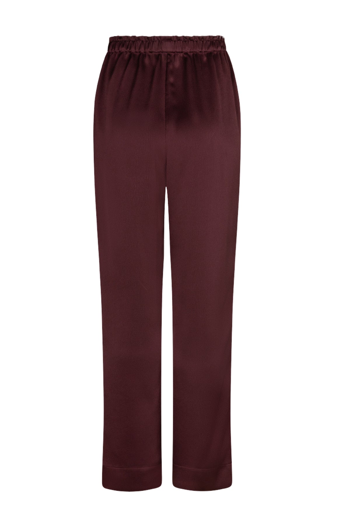 Ibana Panyn Berry Wine broek met comfortabele pasvorm en stijlvolle details, geschikt voor casual en chique gelegenheden.