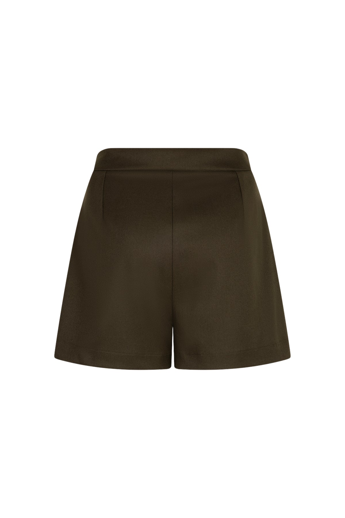 Donkere Ibana Sallisa Short Utility met praktische zakken en comfortabele pasvorm, gedragen door een model.