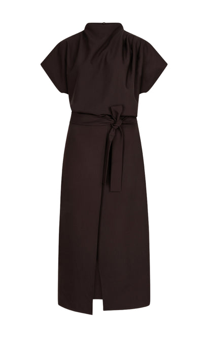 Jurk Delara Dark Brown