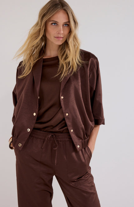 Blouse Elastic Chocolate C06-21-801