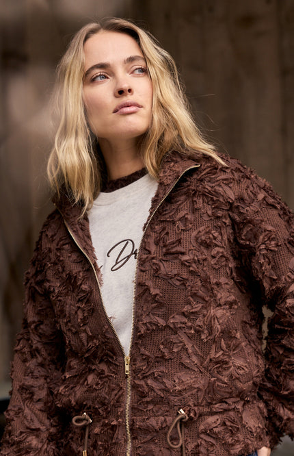 Jacket Fancy Lace Chocolate C39-21-801