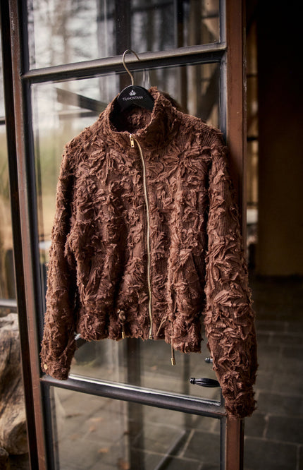 Jacket Fancy Lace Chocolate C39-21-801