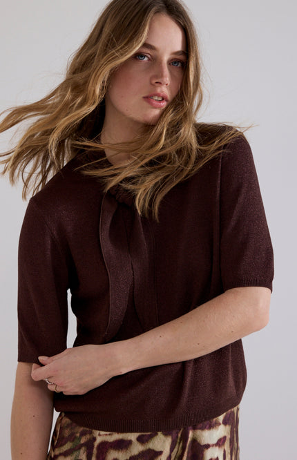 Top Shawl Chocolate O03-21-602