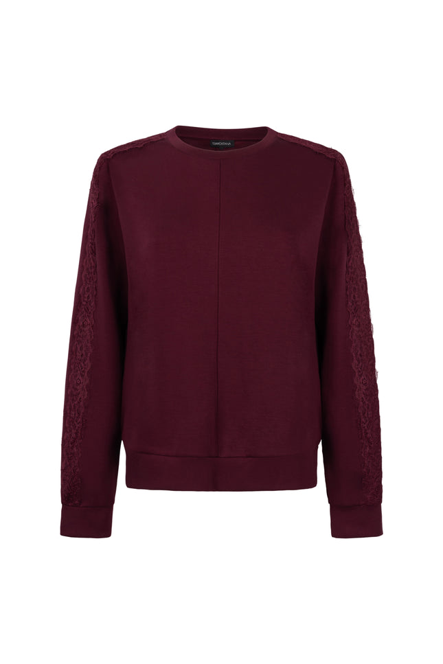 Trui Technical Sweat Lace Pomegranate C12-21-601