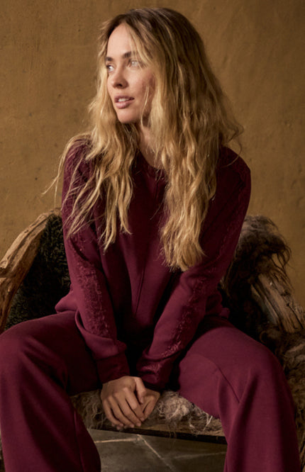 Trui Technical Sweat Lace Pomegranate C12-21-601