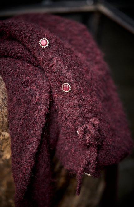 Vest Puff Sleeve Pomegranate C18-21-701