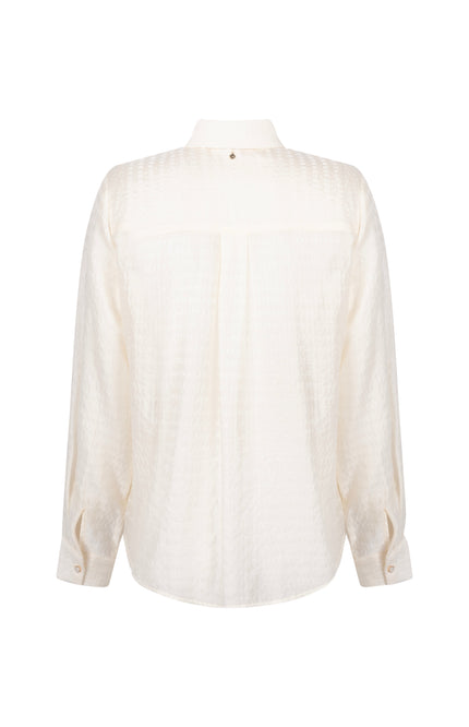 Blouse Strass Placket Snow C24-21-301