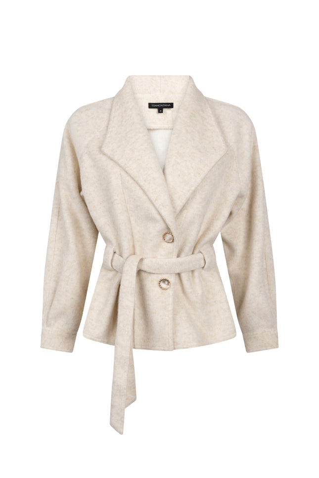 Jacket Selffabric Belt Snow C44-21-801