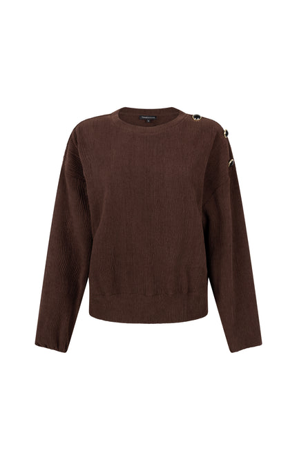 Trui Dropped Shoulder Chocolate C49-21-601