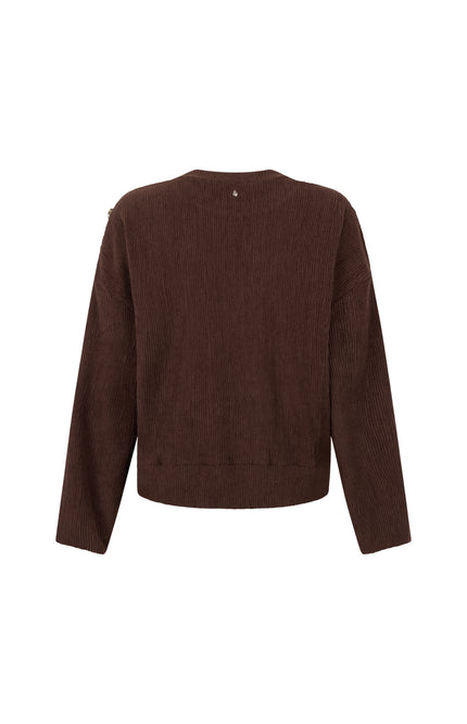 Trui Dropped Shoulder Chocolate C49-21-601