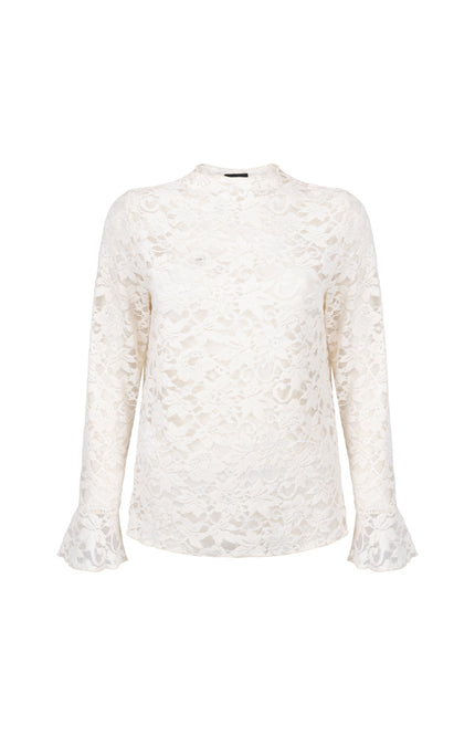 Top Velvet Stretch Lace Snow C65-21-401