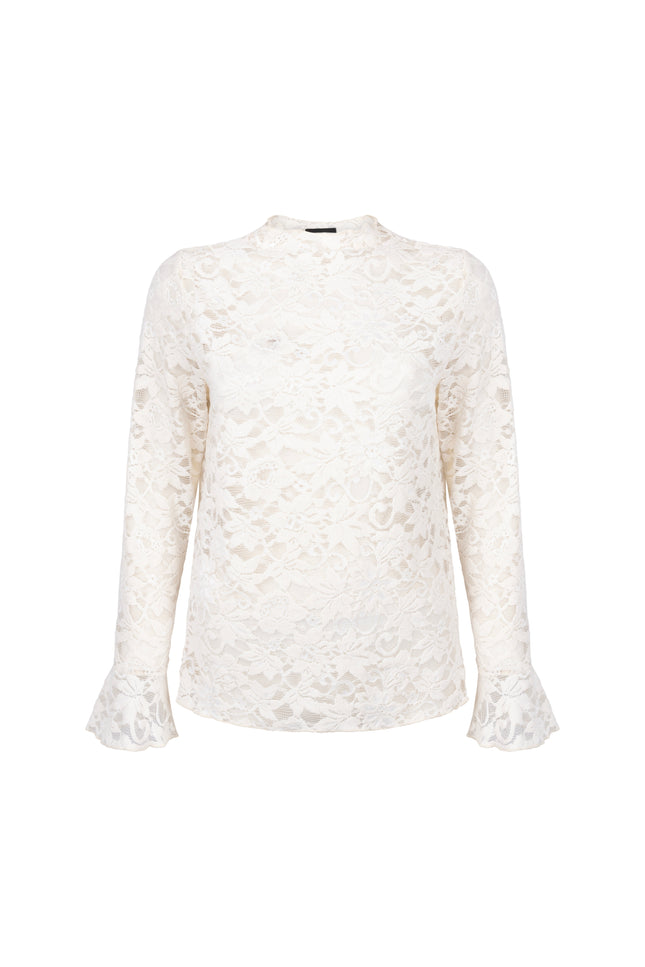 Top Velvet Stretch Lace Snow C65-21-401