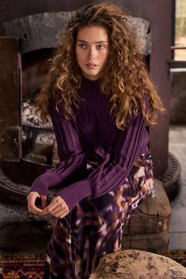 Rok Winter Eclipse Print Purples C15-22-201