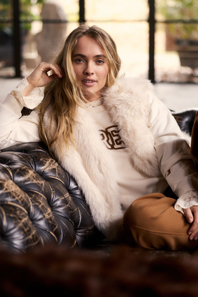 Gilet Faux Fur Lurex Snow O07-22-801