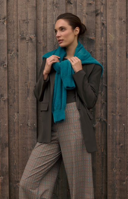 Travel Broek Mille Marin Check Print L14-480-3429