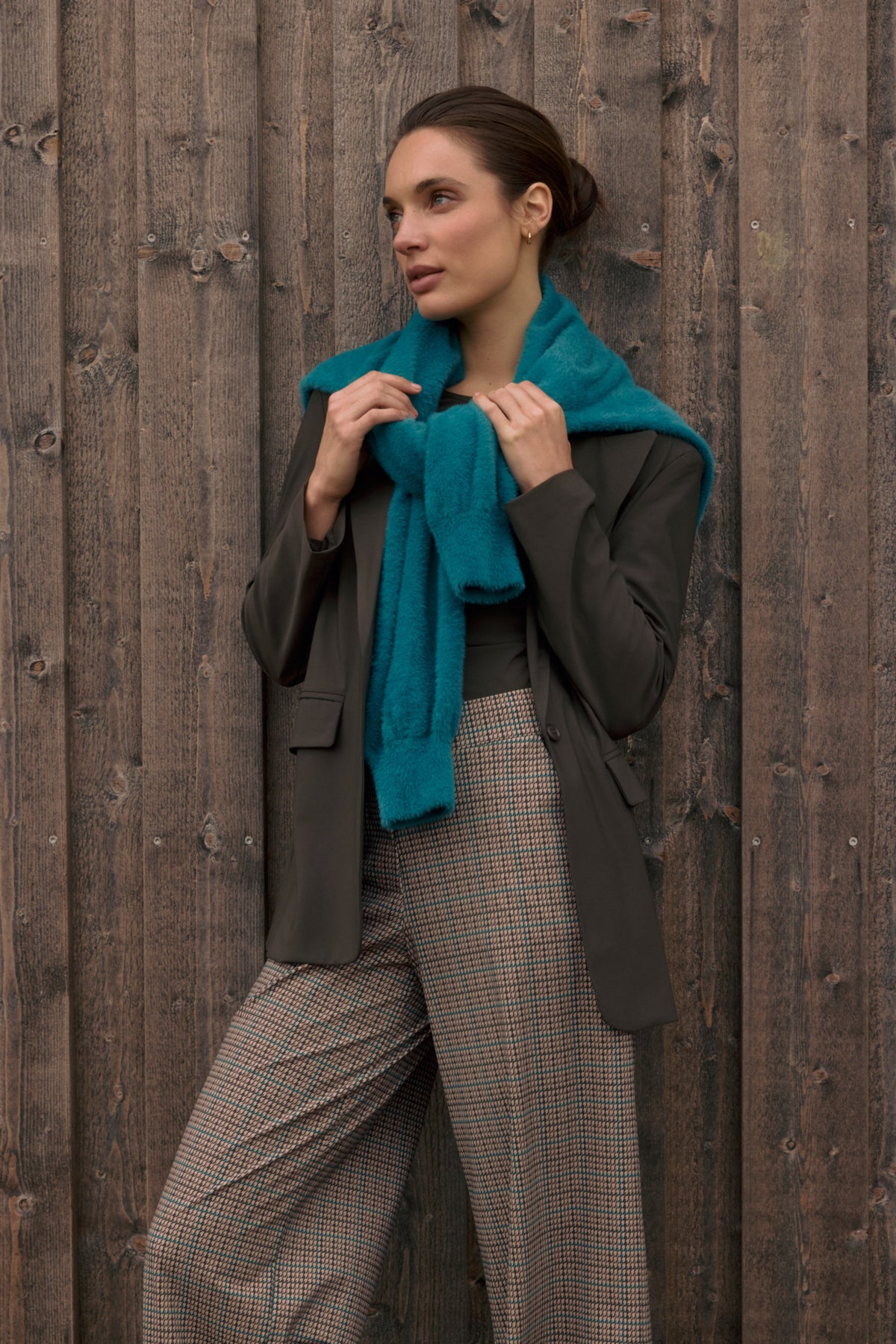 Lady Day reishose met ruitprint, comfortabele pasvorm, casual stijl en elastische taille, perfect voor dagelijks gebruik.